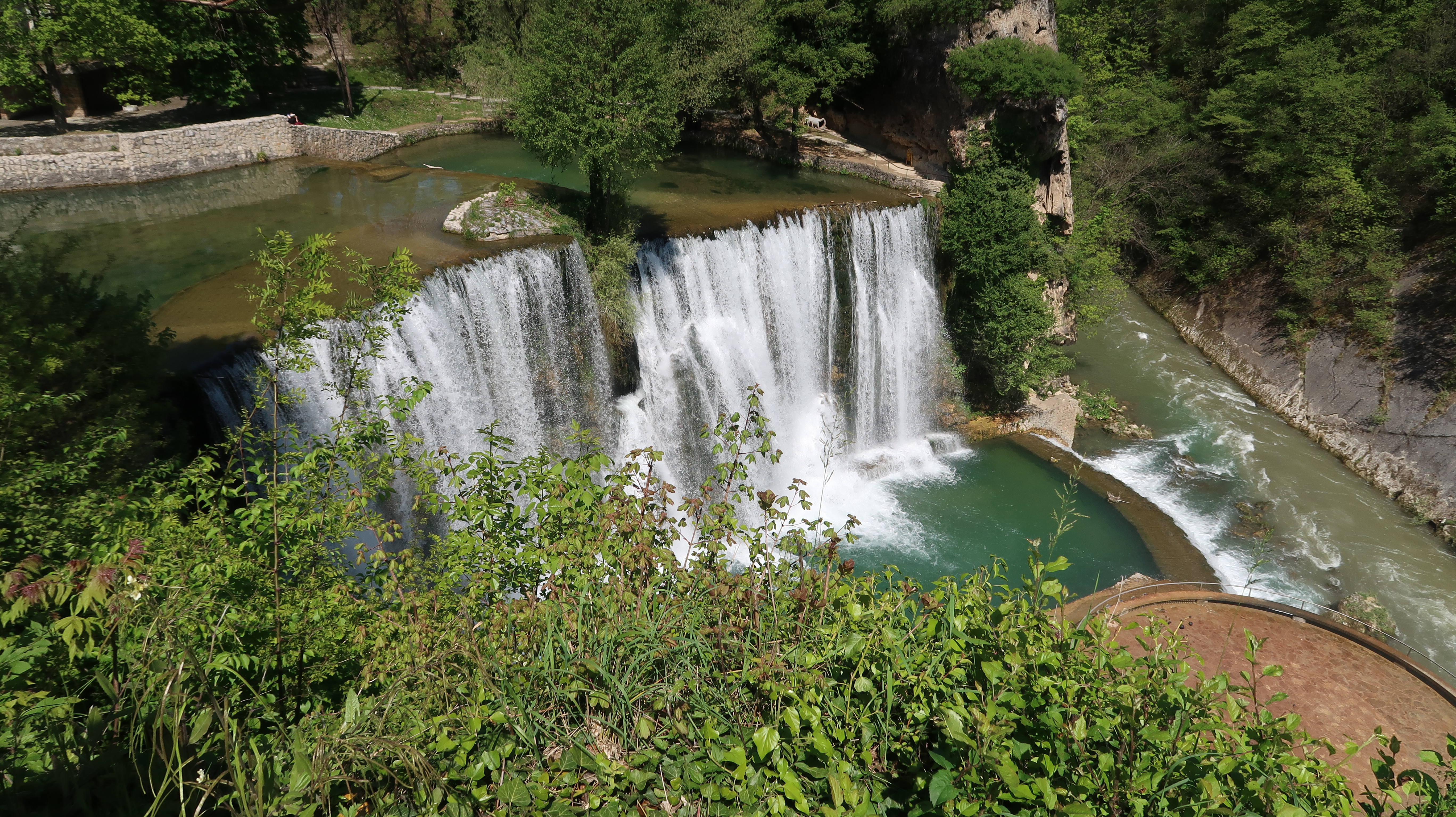 Wasserfall in Jajce