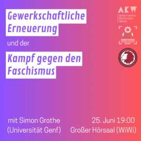 Vortrag: Gewerkschaftliche Erneuerung und der Kampf gegen den Faschismus
